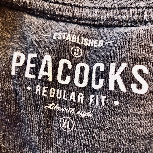 PEACOCKS Ltd from UK Gray Long Sleeve Top Henley Mens XL - Picture 9 of 13